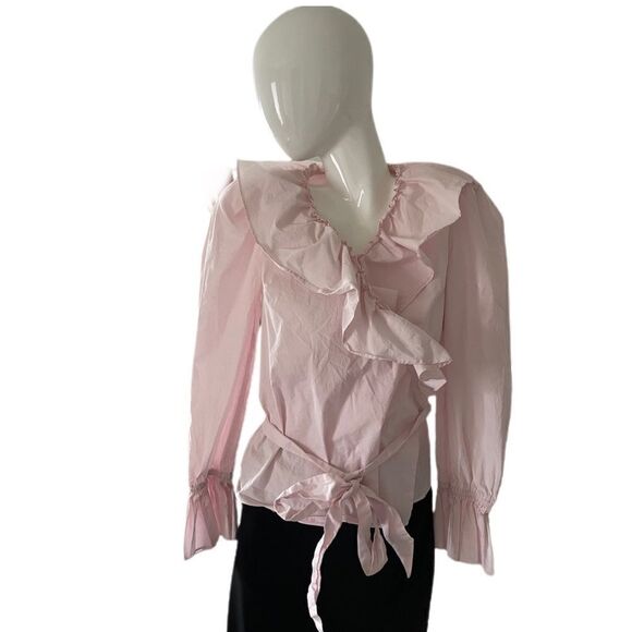 Rachel Parcell Pink Ballerina Wrap Top - Picture 3 of 7
